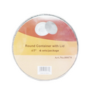 Aluminum Pan With Lid, 4 ct, Round, 7 in (36 Pack)