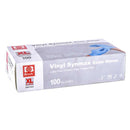 Basic Medical Grade Vinyl Gloves, Blue, X-Large, 100 ct (10 Pack)