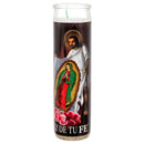 Veladora San Juan Diego, White (12 Pack)