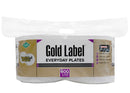 AJM, Gold Label Coated, Paper Plates, White, 600 ct (1 Pack)