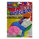 Party Balloons, Helium Quality, Assorted Round Metallic Colors, 12 in (12 Pack)