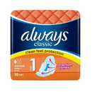 Always, Normal Classic Wings, 10ct (4 Pack)