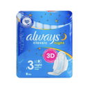 Always, Night Classic Wings, 8 ct (6 Pack)