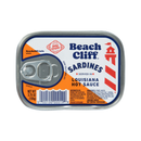 Beach Cliff, Wild Sardines in Hot Pepper Sauce, 3.75 oz (12 Pack)