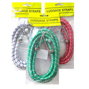 Bungee Cord 5 Ft Assorted Colors Luggage Strap, 8 ct (12 Pack)