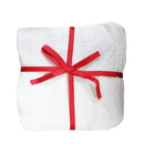 Wash Cloths White With Ribbon, 4 ct (12 Pack)