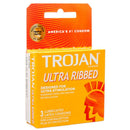 Trojan, Condoms, Ultra Ribbed, 3 ct (6 Pack)
