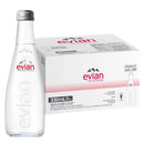 Evian, Still Water, Glass Bottle, 330 ml (20 Pack)