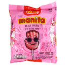 Vero, Manita Cherry-Strawberry Lollipop, 560 g, 40 ct (40 Pack)