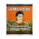 La Morena, Sliced Jalapeño Peppers, 28 oz (12 Pack)