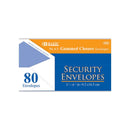 Bazic, Envelopes, White, Gummed Closure Security, 3 5/8" x 6.5", 80 ct (1 Pack)