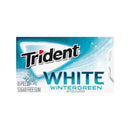 Trident, Sugar-Free Gum, White, Wintergreen, 16 ct (9 Pack)