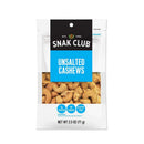 Snak Club, Unsalted Cashews, Premium Pack, 2.5 oz (6 Pack)