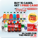 BUY 15, GET 1 FREE CASE COKE, 20 oz (384 Pack)