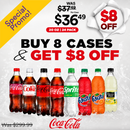 Coca-Cola, BUY 8, GET $8 OFF, 20 oz (192 Pack)