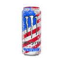 Monster, Energy Drink, Ultra Red, White & Blue Razz, Zero Sugar, 16 oz (24 Pack)