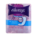 Always, Panty Liners Wrapped Unscented, 20 ct (1 Pack)