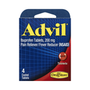 Advil, Ibuprofen Tablets, 4 ct (6 Pack)