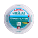 AJM Packaging, Paper Plates, Green Label, 9 In, 100 ct (12 Pack)