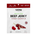 Think Jerky, Beef Jerky, Sweet Chipotle, 2.2 oz (8 Pack)