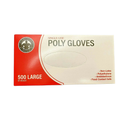 Glove Poly Clear Large (500 Pack)