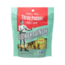 Suckerpunch, Fiery Hot Three Pepper Pickle Chips, 3.4 oz (12 Pack)