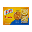 Lance, Toasty Cracker Sandwich, Peanut Butter, 5.1 oz (12 Pack)