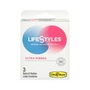 LifeStyles, Condoms, Ultra Ribbed, 3 ct (6 Pack)
