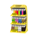 Clipper, Refillable Butane Lighter, 3-Tier Display with Free Tray (144 Pack)