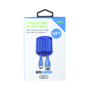 OnHand, Charging Cable, USB-C to Lightning Cable, MFI, 10 ft (6 Pack)
