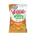 Sensible Portions, Garden Veggie Wavy Chips, Cheddar & Sour Cream, 2.25 oz (6 Pack)