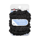Scunchi, Silky Scrunchies, Silky Black, 3 ct (3 Pack)