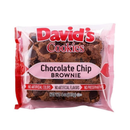 David's, Brownie Chocolate Chip Individually Wrapped, 4 oz (48 Pack)