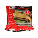JTM, Beef Patty Hoagie Cooked 8 in, 3.72 oz (64 Pack)