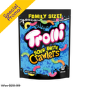 Trolli, Sour Brite Crawlers Resealable Doy Pack, 14 oz (6 Pack)