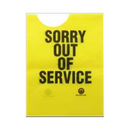 Nozzle Sign - Out Of Order Yellow (12 Pack)
