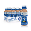Quest, Iced Coffee Latte, Vanilla, 10 oz (12 Pack)