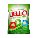 JELL-O, Sour Gummie Cubes Peg Bag, 4.5 oz (12 Pack)