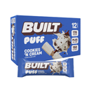 Built, Puff Protein Bar, Cookies & Cream, 1.41 oz (12 Pack)