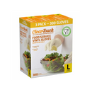 Clear Touch, Food Service Vinyl Gloves, Large, 100 ct (3 Pack)