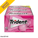 Trident, Sugar Free Gum, Bubblegum, 14 ct (15 Pack)