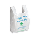 Duro, 'Thank You' Reusable Plastic Bag, 11.5" x 6.5" x 21", White, 500 ct (1 Pack)