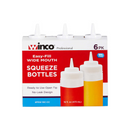 Winco, Wide Mouth Squeeze Bottles, 16 oz (6 Pack)