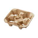 Vital International Solutions, Beverage Carrier, Cup, Kraft, 75 ct (4 Pack)