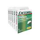 Excedrin, Extra Strength Caplets, 6 ct (6 Pack)