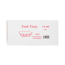 Vital International Solutions, Paper Food Tray, Red/White, 2 lb (4 Pack)