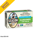 Season's, Season, Skinless & Boneless Sardines in Olive Oil, 4.38 oz (6 Pack)
