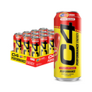 C4, Energy Drink, Zero Sugar, Cherry Popsicle, 16 oz (12 Pack)