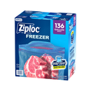 Ziploc, Grip 'n Seal Freezer Bags, Gallon, 136 ct (1 Pack)