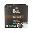 Peet's Coffee, Major Dickason's, Dark Roast, K-Cup Pods, 0.47 oz (75 Pack)
